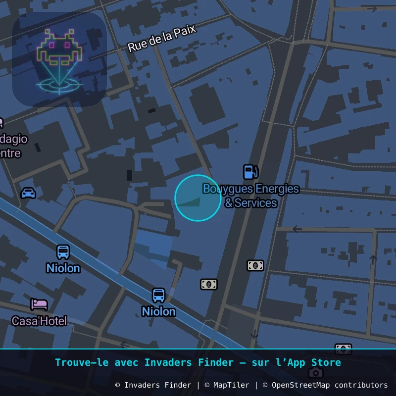 Zone approximative de l'invader AIX_01, dans le quartier Cuques, Aix-en-Provence à Aix-en-Provence. Emplacement exact disponible dans l'app Invaders Finder.