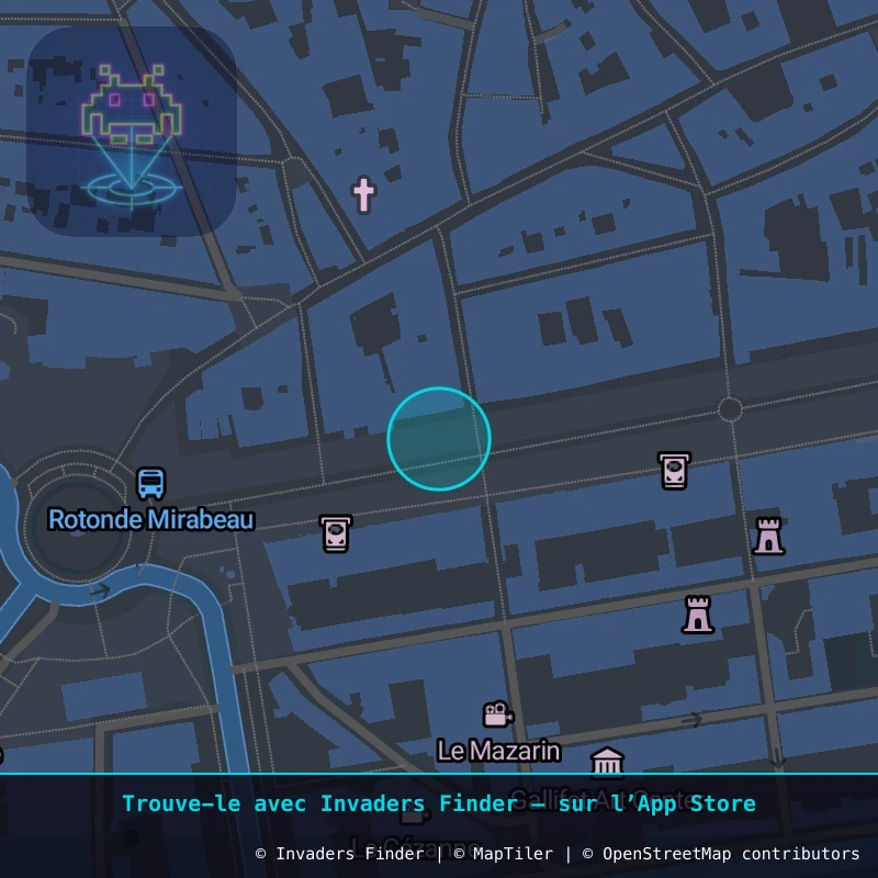 Zone approximative de l'invader AIX_05, dans le quartier Cuques, Aix-en-Provence à Aix-en-Provence. Emplacement exact disponible dans l'app Invaders Finder.
