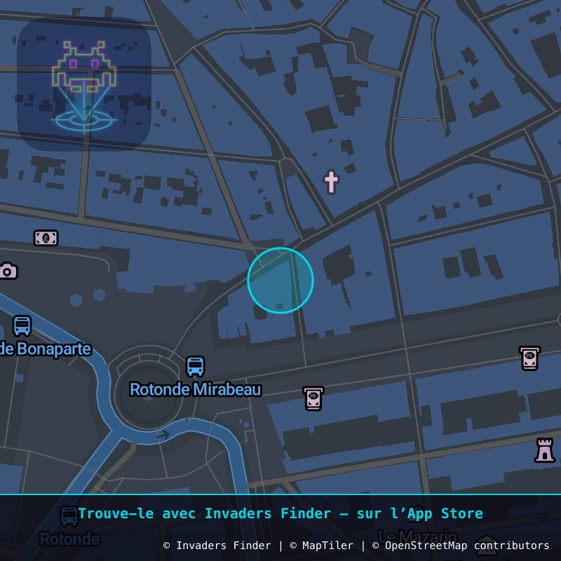 Zone approximative de l'invader AIX_07, dans le quartier Cuques, Aix-en-Provence à Aix-en-Provence. Emplacement exact disponible dans l'app Invaders Finder.