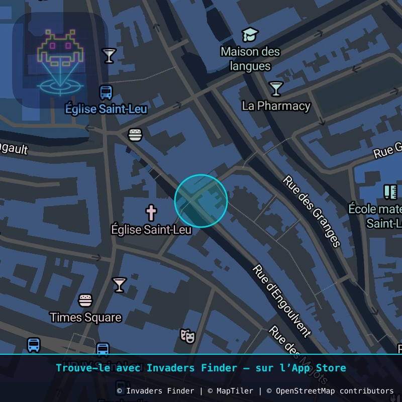 Zone approximative de l'invader AMI_04, dans le quartier Centre-ville, Amiens à Amiens. Emplacement exact disponible dans l'app Invaders Finder.