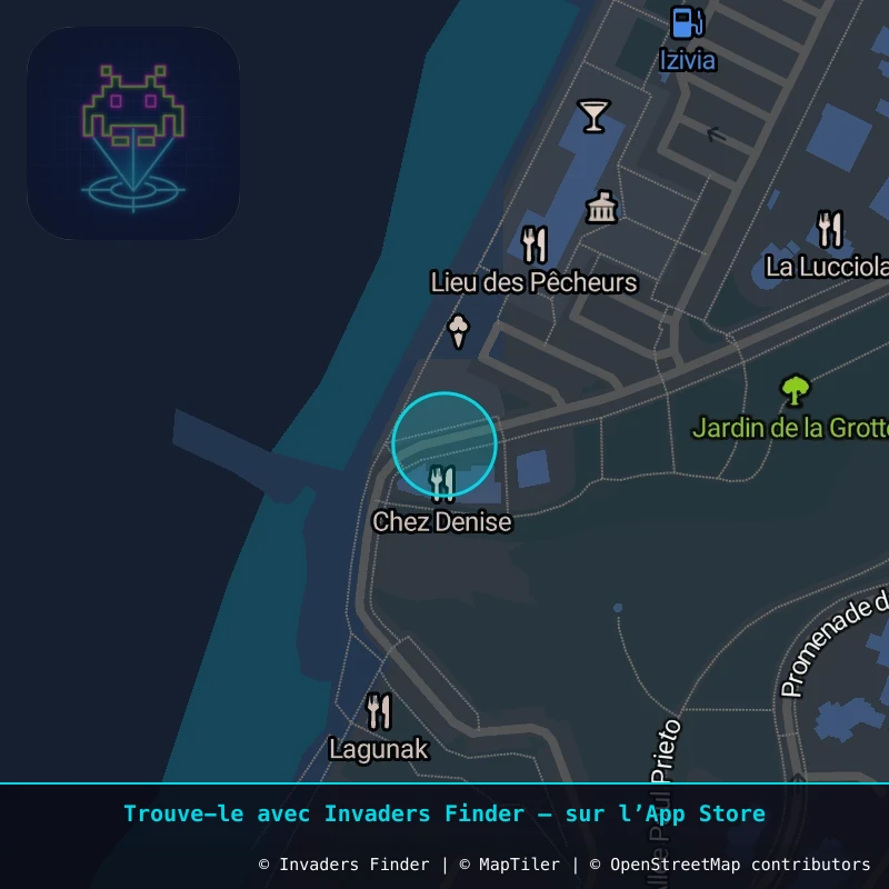 Zone approximative de l'invader BAB_52, dans le quartier La Chambre d'Amour, Anglet à Biarritz-Anglet-Bayonne. Emplacement exact disponible dans l'app Invaders Finder.