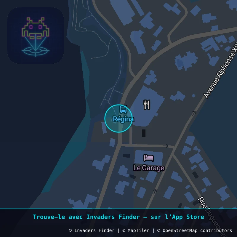 Zone approximative de l'invader BAB_57, dans le quartier Aguiléra, Biarritz à Biarritz-Anglet-Bayonne. Emplacement exact disponible dans l'app Invaders Finder.