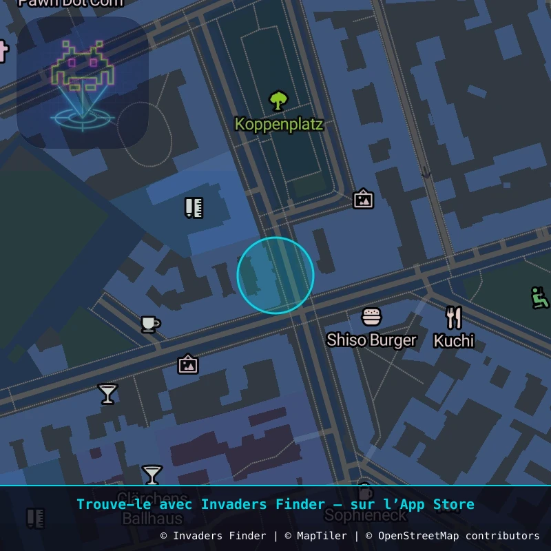 Zone approximative de l'invader BRL_05, dans le quartier Spandauer Vorstadt, Berlin à Berlin. Emplacement exact disponible dans l'app Invaders Finder.