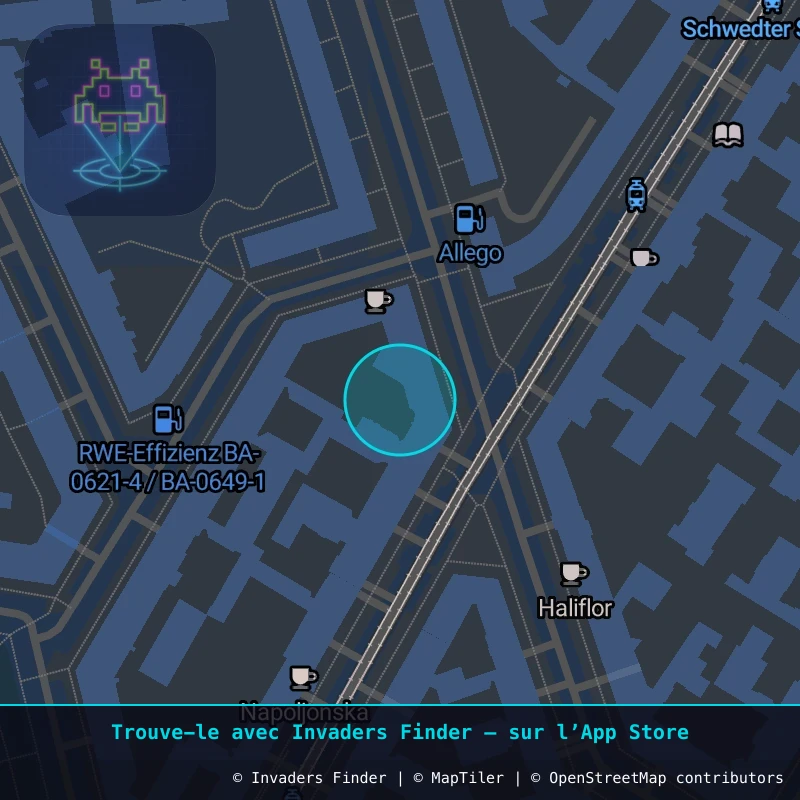 Zone approximative de l'invader BRL_06, dans le quartier Spandauer Vorstadt, Berlin à Berlin. Emplacement exact disponible dans l'app Invaders Finder.