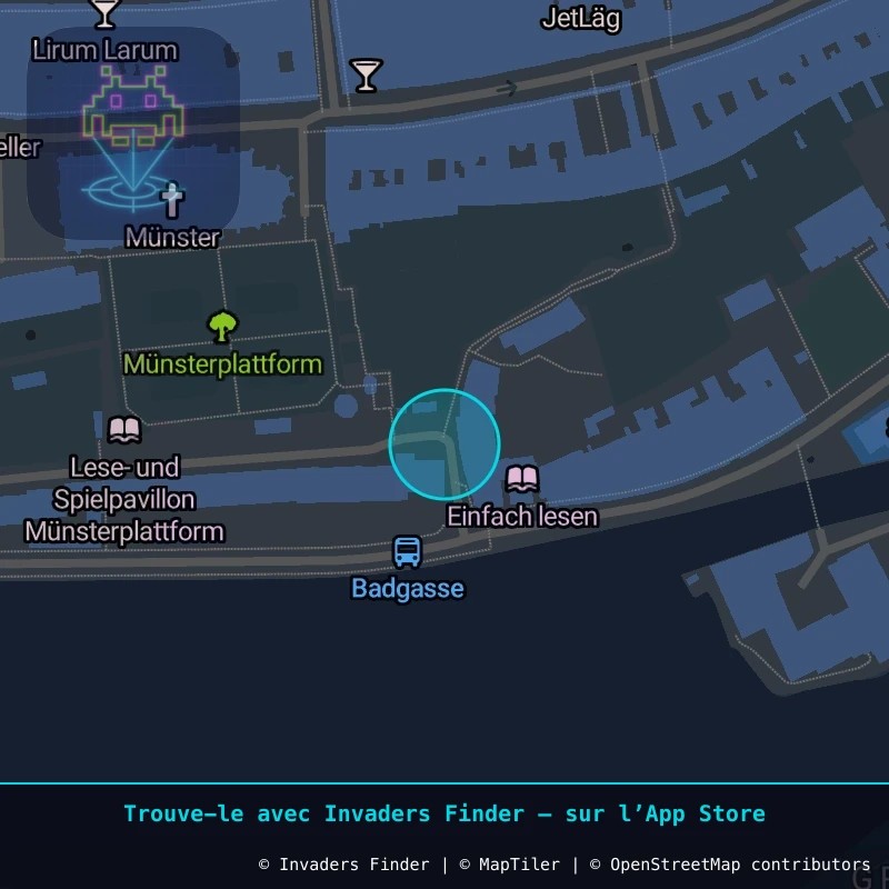 Zone approximative de l'invader BRN_18, dans le quartier Weisses Quartier, Berne à Berne. Emplacement exact disponible dans l'app Invaders Finder.