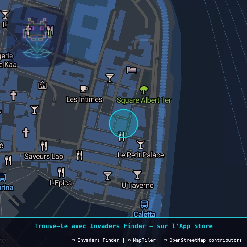 Zone approximative de l'invader BTA_07, dans le quartier Capanelle, Bastia à Bastia. Emplacement exact disponible dans l'app Invaders Finder.