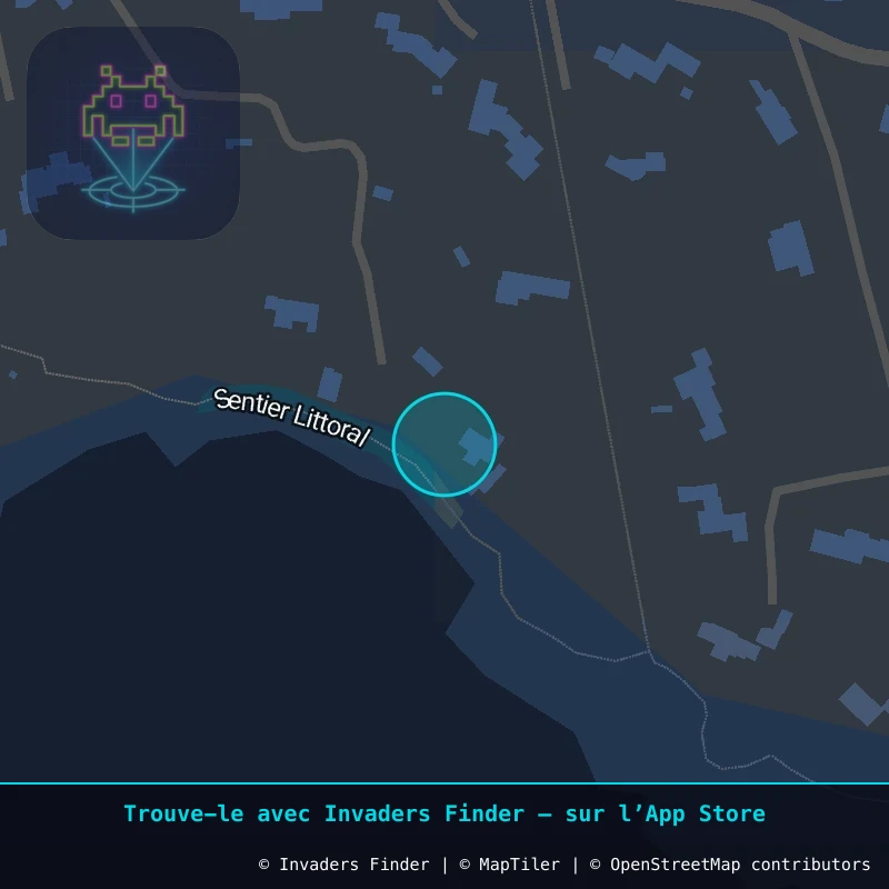 Zone approximative de l'invader CAZ_37, dans le quartier Quartier inconnu, La Croix-Valmer à Côte d'Azur. Emplacement exact disponible dans l'app Invaders Finder.