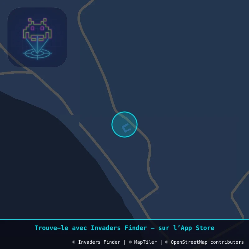 Zone approximative de l'invader DJBA_26, dans le quartier Guellala à Djerba. Emplacement exact disponible dans l'app Invaders Finder.