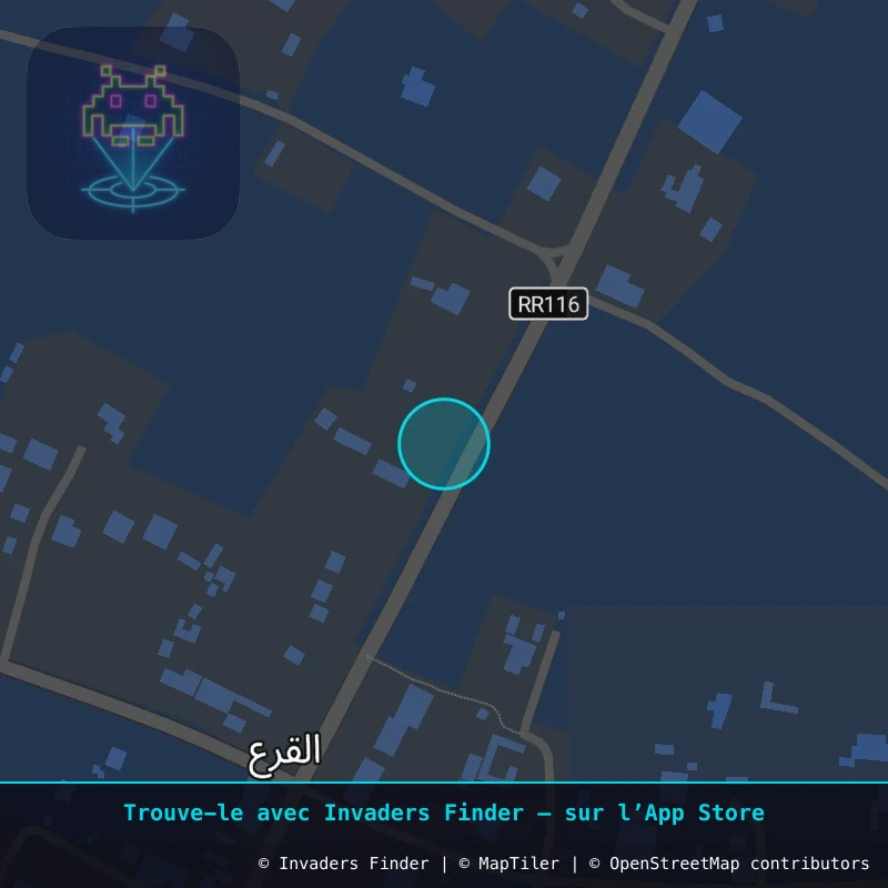 Zone approximative de l'invader DJBA_51, dans le quartier El Groa à Djerba. Emplacement exact disponible dans l'app Invaders Finder.