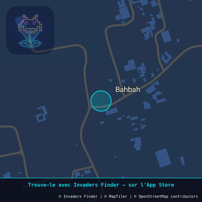 Zone approximative de l'invader DJBA_55, dans le quartier Cité El Anouar, Mahboubine à Djerba. Emplacement exact disponible dans l'app Invaders Finder.