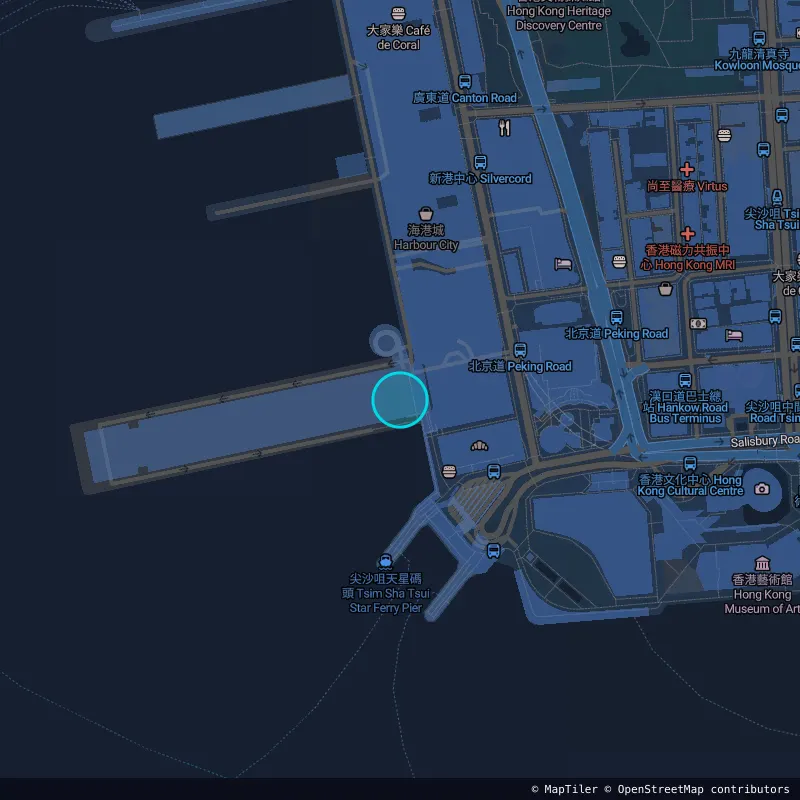 Zone approximative de l'invader HK_117, dans le quartier Wan Chai, Hong Kong à Hong Kong. Emplacement exact disponible dans l'app Invaders Finder.