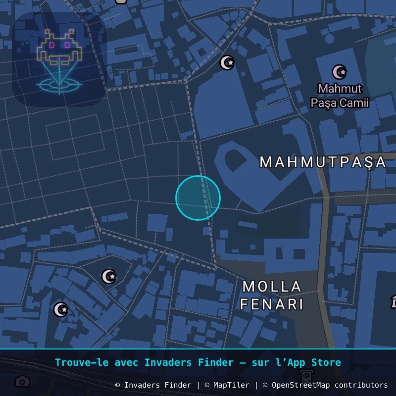 Zone approximative de l'invader IST_05, dans le quartier Sultan Ahmet Mahallesi, Istanbul à Istanbul. Emplacement exact disponible dans l'app Invaders Finder.