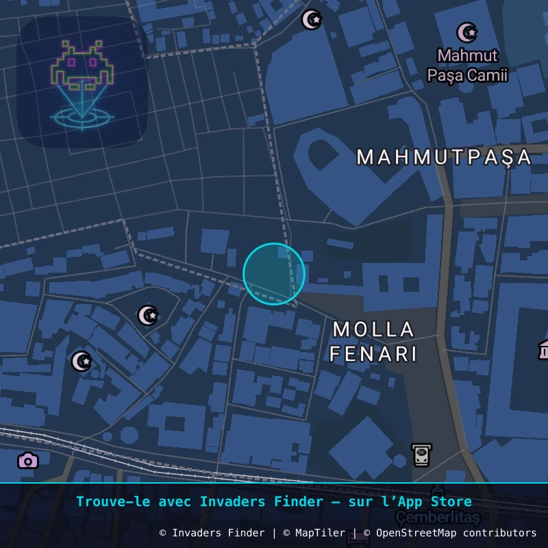 Zone approximative de l'invader IST_06, dans le quartier Sultan Ahmet Mahallesi, Istanbul à Istanbul. Emplacement exact disponible dans l'app Invaders Finder.