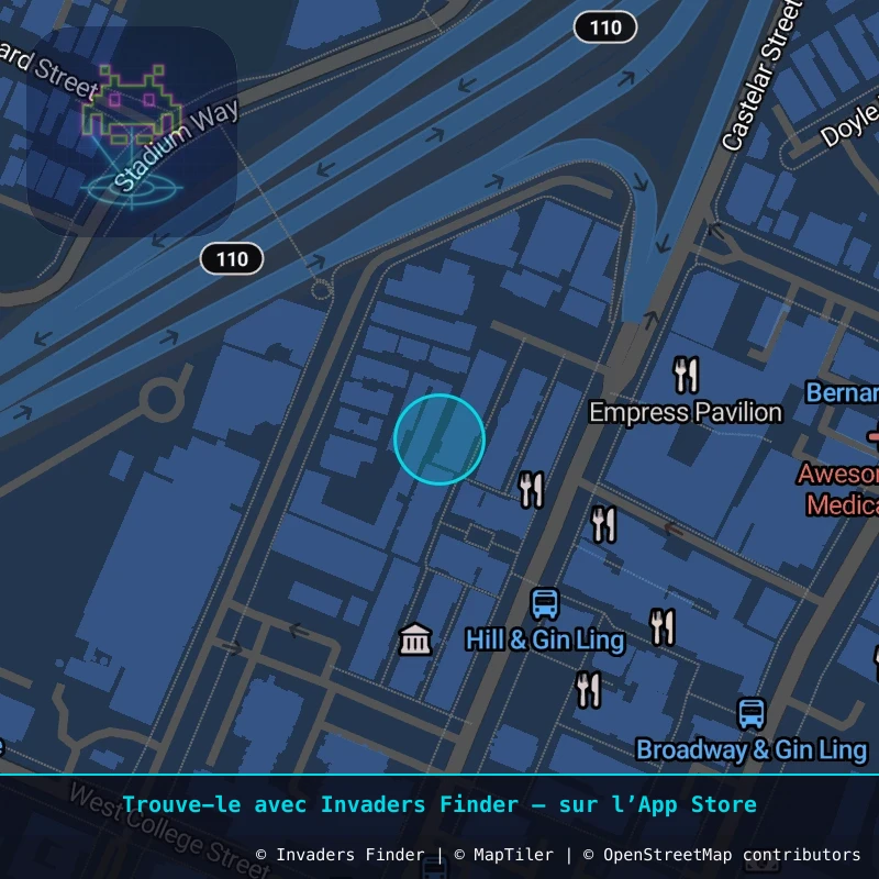 Zone approximative de l'invader LA_101, dans le quartier Historic Core, Downtown Los Angeles à Los Angeles. Emplacement exact disponible dans l'app Invaders Finder.