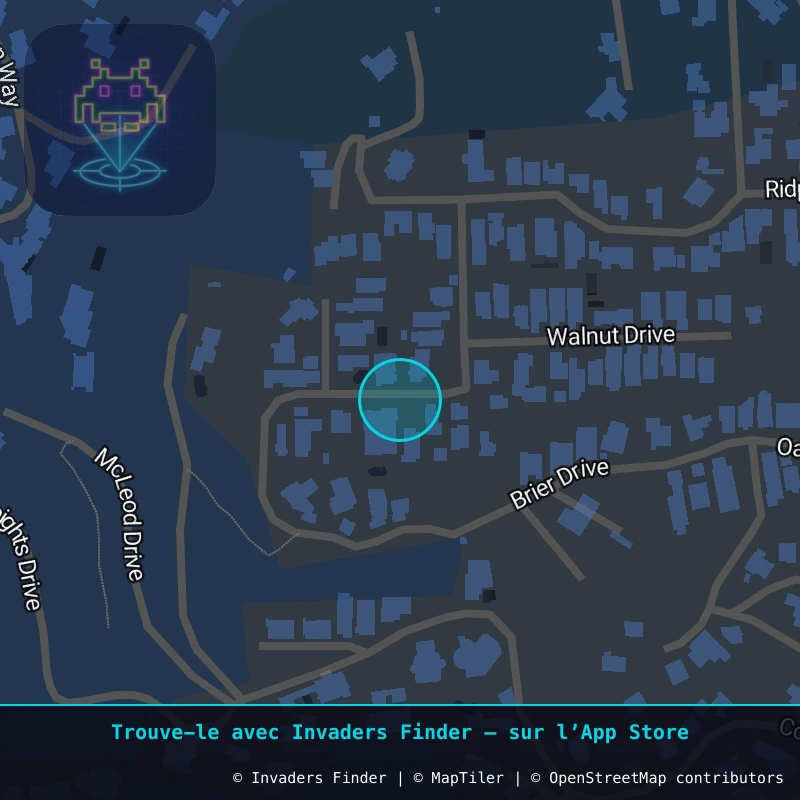 Zone approximative de l'invader LA_113, dans le quartier Hollywood, Los Angeles à Los Angeles. Emplacement exact disponible dans l'app Invaders Finder.