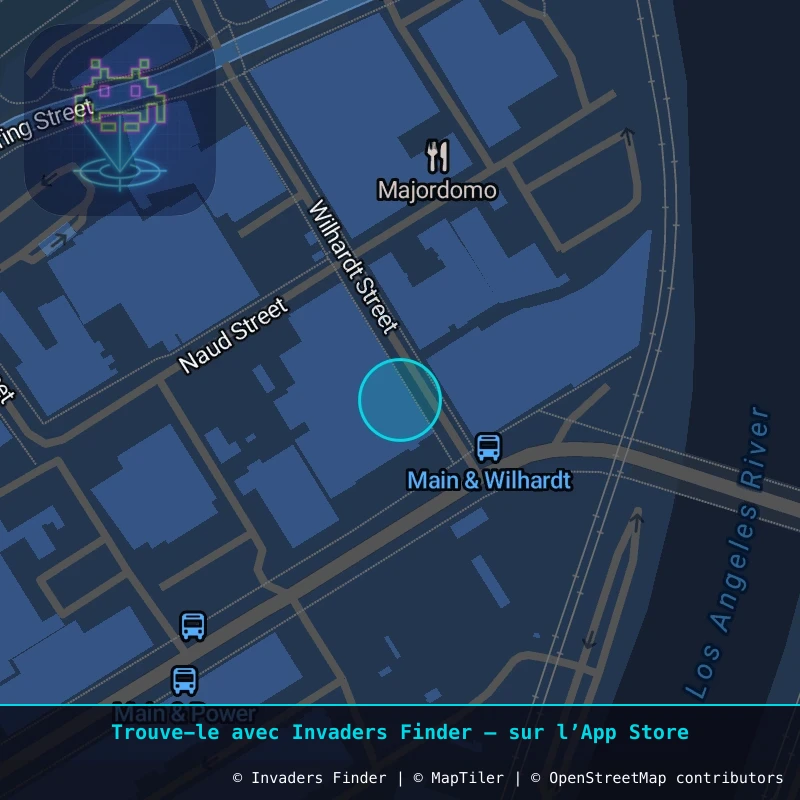 Zone approximative de l'invader LA_172, dans le quartier Historic Filipinotown, Los Angeles à Los Angeles. Emplacement exact disponible dans l'app Invaders Finder.