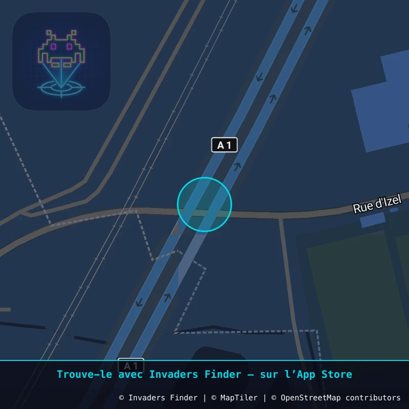 Zone approximative de l'invader LIL_00, dans le quartier Beaumont, Quiéry-la-Motte à Lille. Emplacement exact disponible dans l'app Invaders Finder.