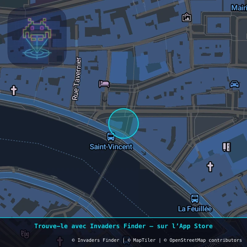Zone approximative de l'invader LY_14, dans le quartier Terreaux, Lyon à Lyon. Emplacement exact disponible dans l'app Invaders Finder.