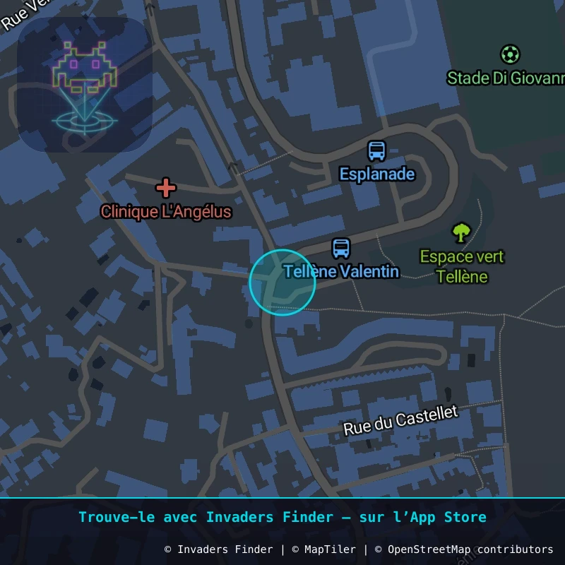 Zone approximative de l'invader MARS_42, dans le quartier Le Pharo, Marseille à Marseille. Emplacement exact disponible dans l'app Invaders Finder.