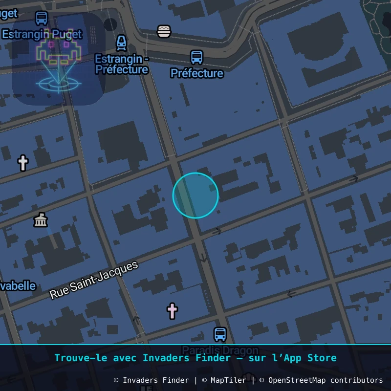 Zone approximative de l'invader MARS_45, dans le quartier Notre-Dame-du-Mont, Marseille à Marseille. Emplacement exact disponible dans l'app Invaders Finder.