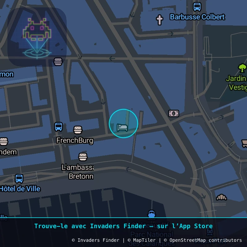 Zone approximative de l'invader MARS_56, dans le quartier Notre-Dame-du-Mont, Marseille à Marseille. Emplacement exact disponible dans l'app Invaders Finder.