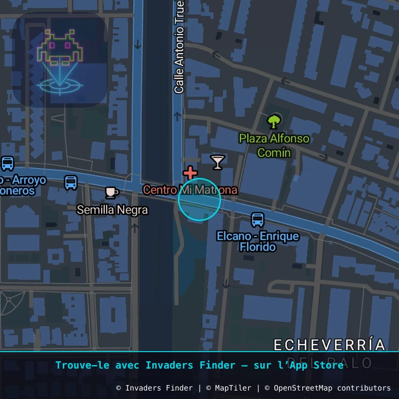 Zone approximative de l'invader MLGA_04, dans le quartier El Palo, Malaga à Malaga. Emplacement exact disponible dans l'app Invaders Finder.
