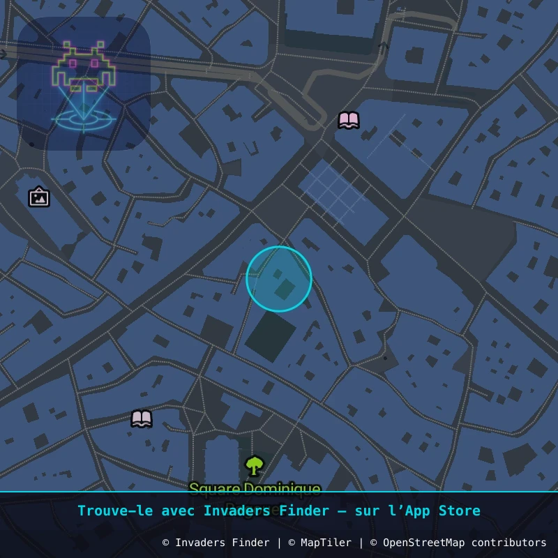 Zone approximative de l'invader MPL_15, dans le quartier Centre Historique, Montpellier à Montpellier. Emplacement exact disponible dans l'app Invaders Finder.