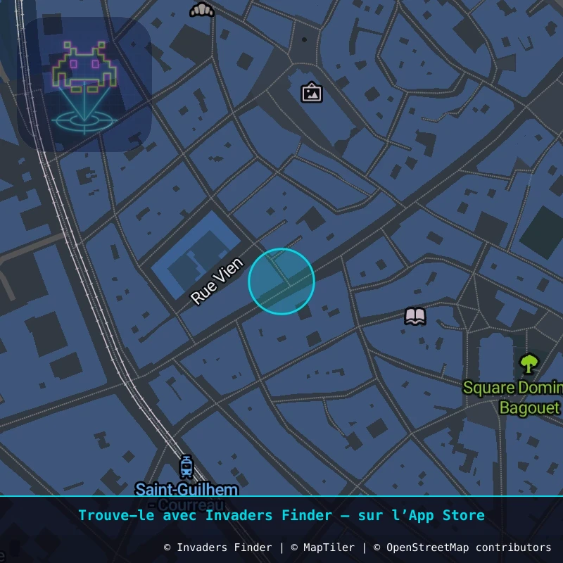 Zone approximative de l'invader MPL_20, dans le quartier Centre Historique, Montpellier à Montpellier. Emplacement exact disponible dans l'app Invaders Finder.