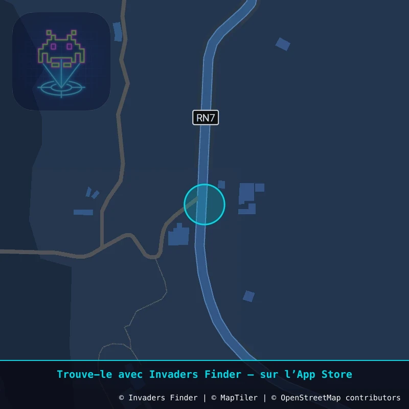 Zone approximative de l'invader MRAK_04, dans le quartier Tahannaout à Marrakech. Emplacement exact disponible dans l'app Invaders Finder.