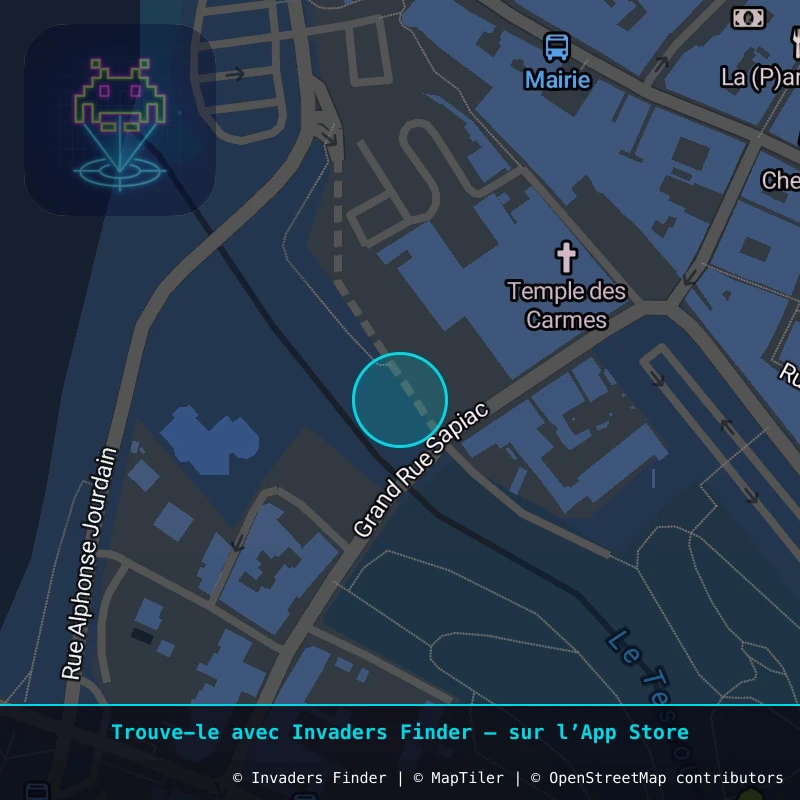 Zone approximative de l'invader MTB_05, dans le quartier Villenouvelle, Montauban à Montauban. Emplacement exact disponible dans l'app Invaders Finder.