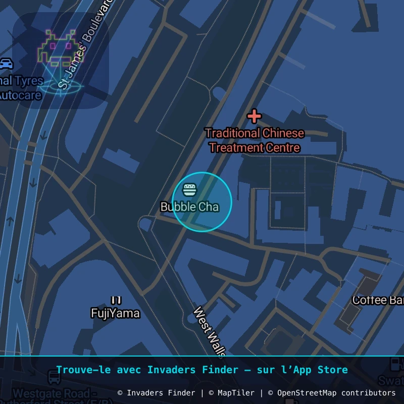 Zone approximative de l'invader NCL_12, dans le quartier Grainger Town, Newcastle upon Tyne à Newcastle. Emplacement exact disponible dans l'app Invaders Finder.