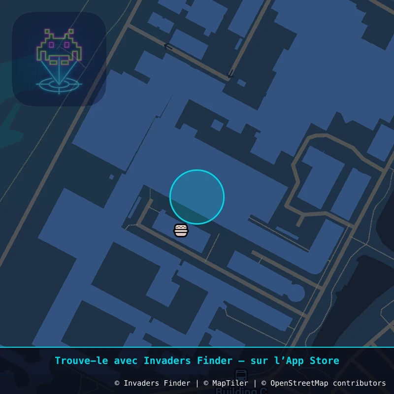Zone approximative de l'invader NOO_03, dans le quartier Noordwijk à Noordwijk. Emplacement exact disponible dans l'app Invaders Finder.