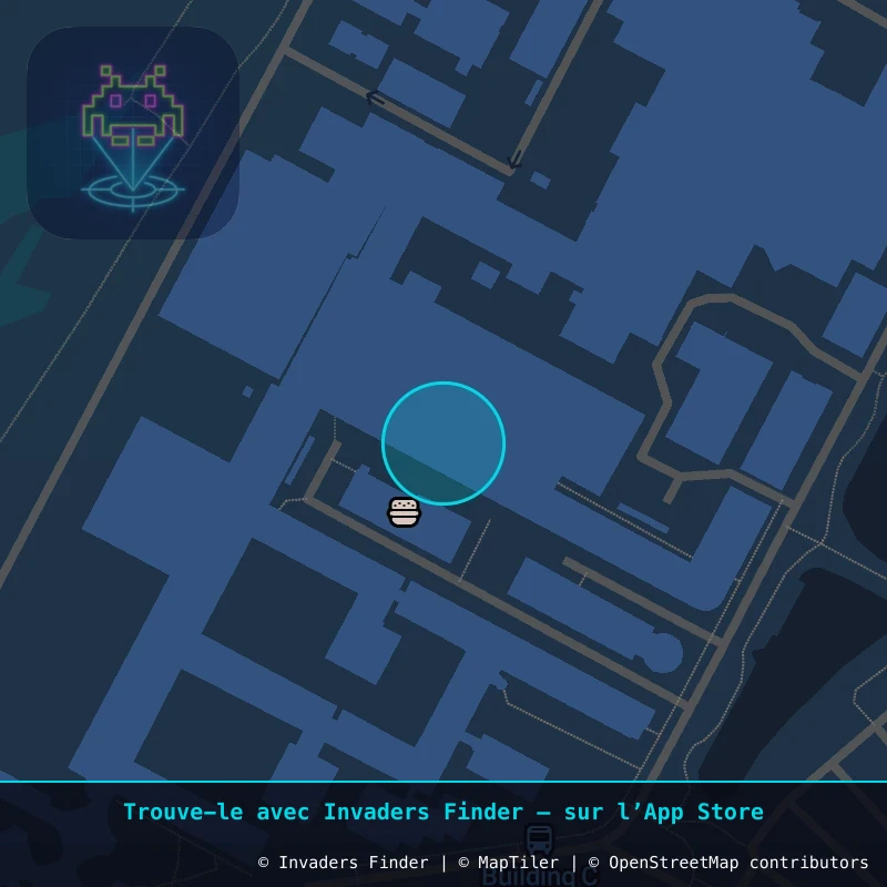 Zone approximative de l'invader NOO_04, dans le quartier Noordwijk à Noordwijk. Emplacement exact disponible dans l'app Invaders Finder.