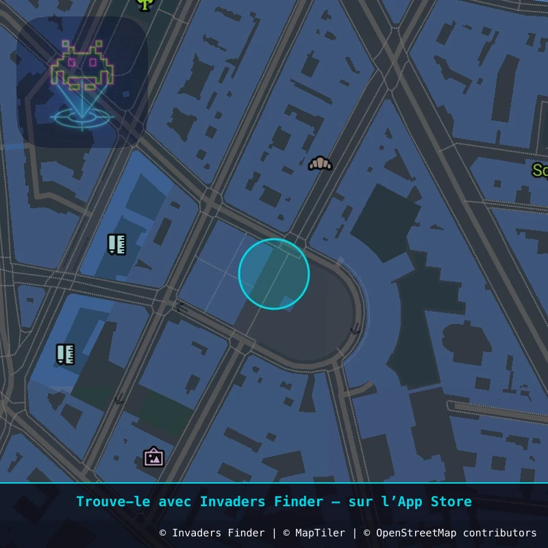 Zone approximative de l'invader PA_1082, dans le quartier 12e arrondissement de Paris à Paris. Emplacement exact disponible dans l'app Invaders Finder.