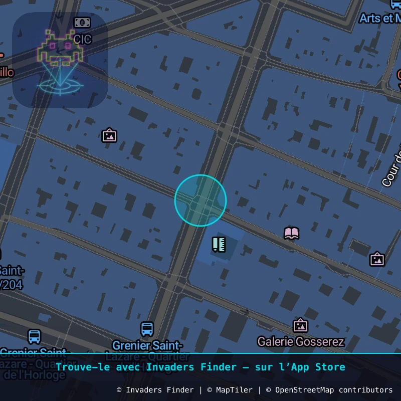 Zone approximative de l'invader PA_1157, dans le quartier 3e arrondissement de Paris à Paris. Emplacement exact disponible dans l'app Invaders Finder.