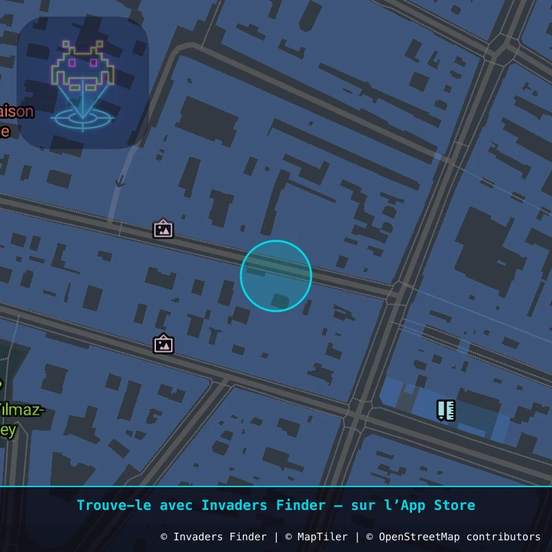 Zone approximative de l'invader PA_1220, dans le quartier 10e arrondissement de Paris à Paris. Emplacement exact disponible dans l'app Invaders Finder.
