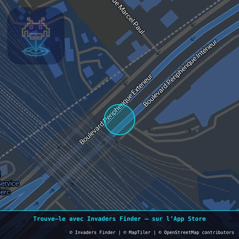 Zone approximative de l'invader PA_1284, dans le quartier 17e arrondissement de Paris à Paris. Emplacement exact disponible dans l'app Invaders Finder.