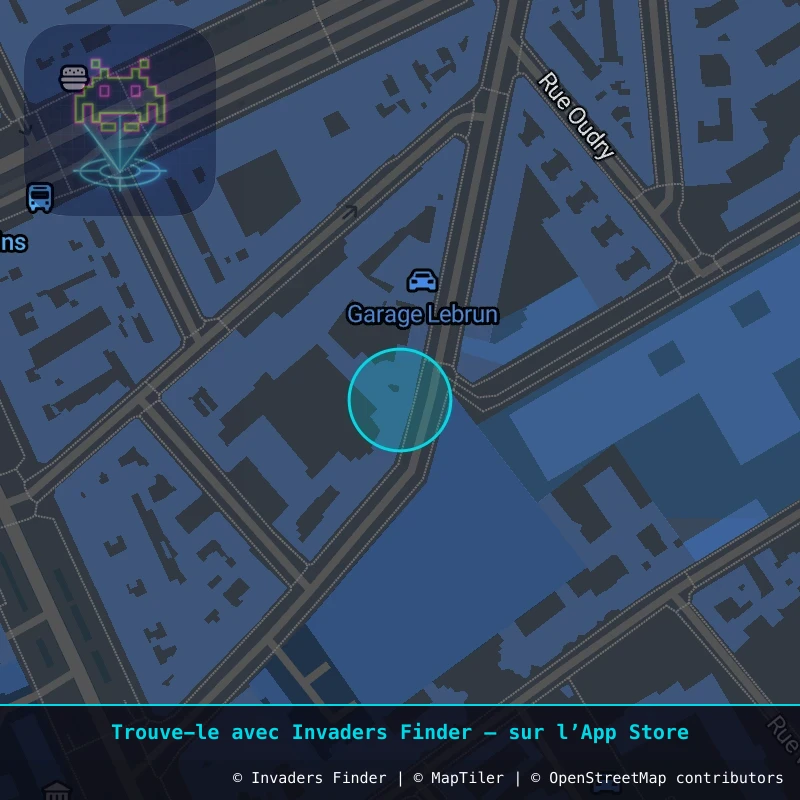 Zone approximative de l'invader PA_1330, dans le quartier 13e arrondissement de Paris à Paris. Emplacement exact disponible dans l'app Invaders Finder.