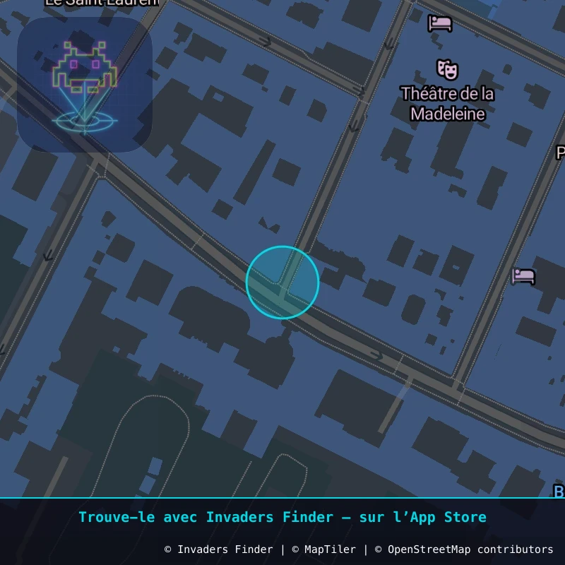 Zone approximative de l'invader PA_1397, dans le quartier 8e arrondissement de Paris à Paris. Emplacement exact disponible dans l'app Invaders Finder.