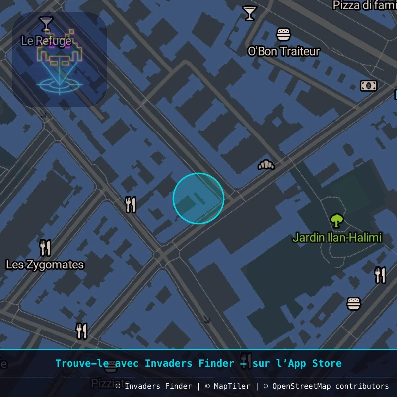 Zone approximative de l'invader PA_1440, dans le quartier 12e arrondissement de Paris à Paris. Emplacement exact disponible dans l'app Invaders Finder.