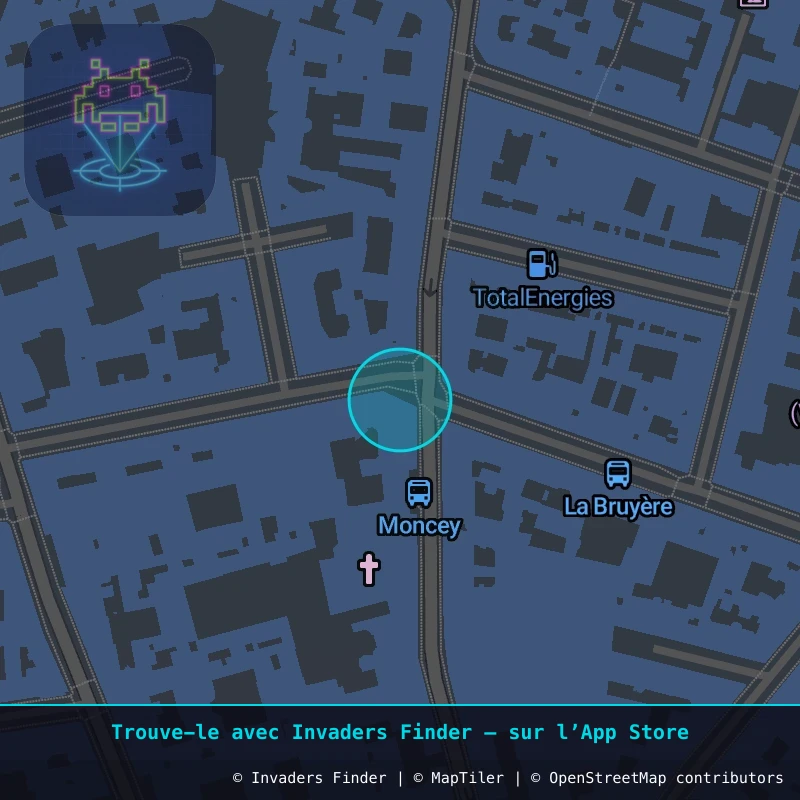 Zone approximative de l'invader PA_1455, dans le quartier 9e arrondissement de Paris à Paris. Emplacement exact disponible dans l'app Invaders Finder.