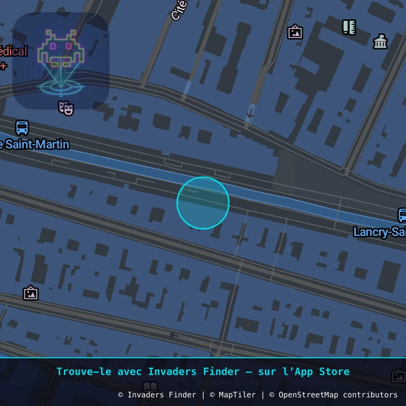 Zone approximative de l'invader PA_1456, dans le quartier 3e arrondissement de Paris à Paris. Emplacement exact disponible dans l'app Invaders Finder.