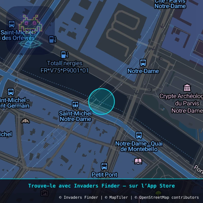 Zone approximative de l'invader PA_1466, dans le quartier 5e arrondissement de Paris à Paris. Emplacement exact disponible dans l'app Invaders Finder.