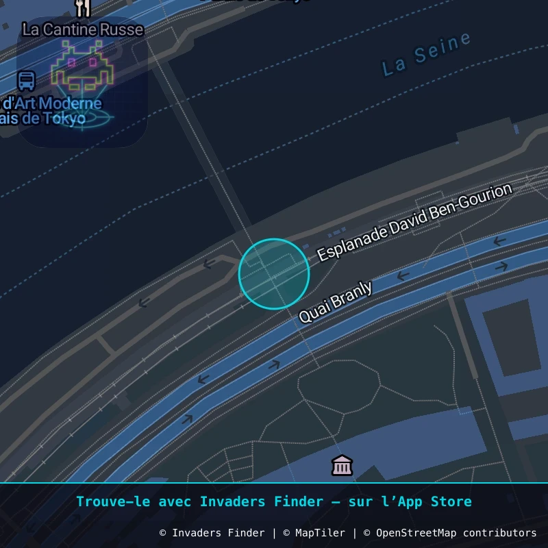 Zone approximative de l'invader PA_1476, dans le quartier 7e arrondissement de Paris à Paris. Emplacement exact disponible dans l'app Invaders Finder.