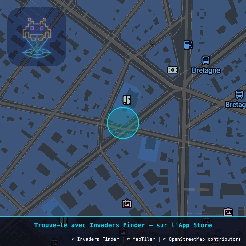 Zone approximative de l'invader PA_1530, dans le quartier 3e arrondissement de Paris à Paris. Emplacement exact disponible dans l'app Invaders Finder.