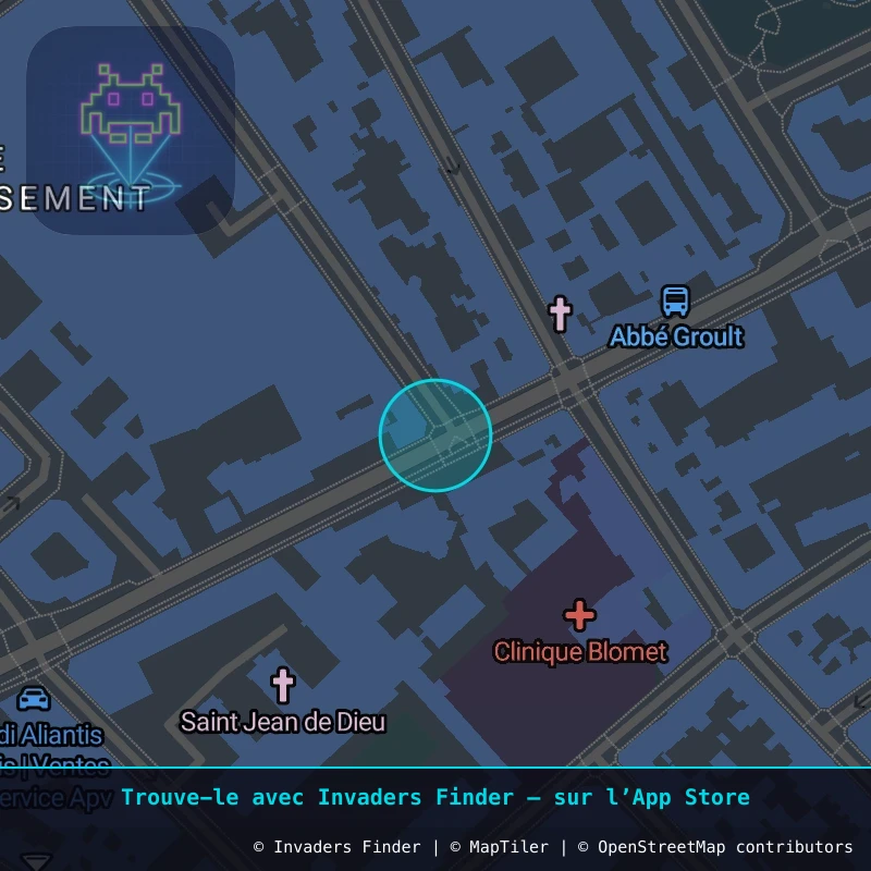 Zone approximative de l'invader PA_1534, dans le quartier 15e arrondissement de Paris à Paris. Emplacement exact disponible dans l'app Invaders Finder.