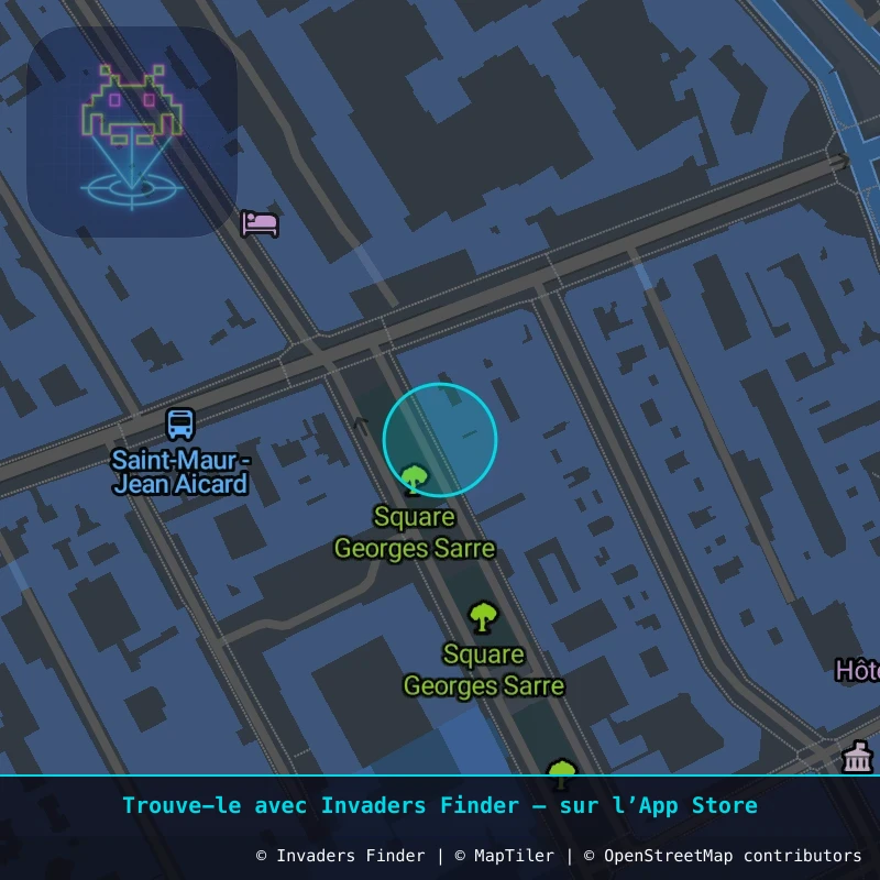 Zone approximative de l'invader PA_164, dans le quartier 11e arrondissement de Paris à Paris. Emplacement exact disponible dans l'app Invaders Finder.