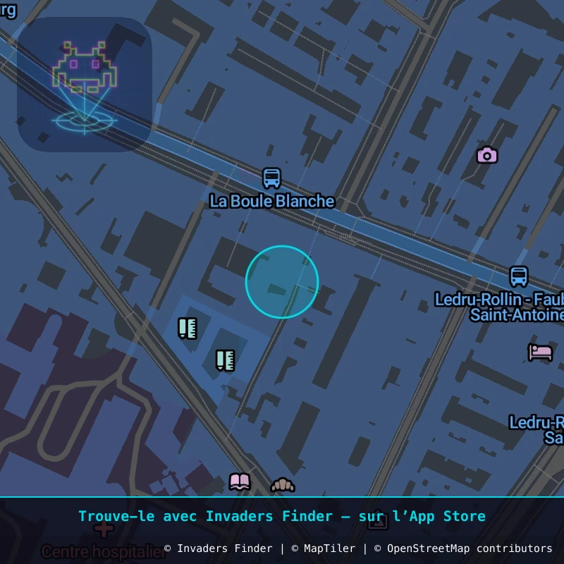 Zone approximative de l'invader PA_175, dans le quartier 12e arrondissement de Paris à Paris. Emplacement exact disponible dans l'app Invaders Finder.