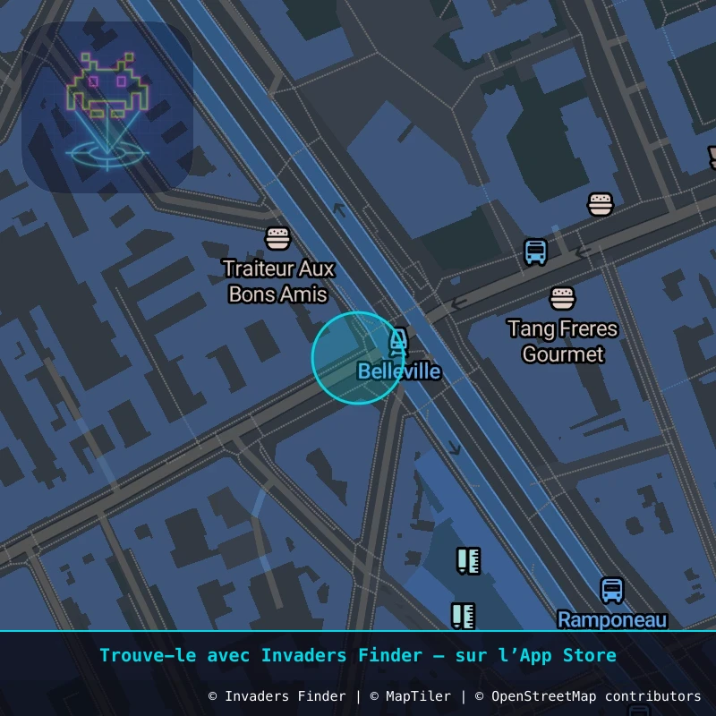 Zone approximative de l'invader PA_292, dans le quartier 10e arrondissement de Paris à Paris. Emplacement exact disponible dans l'app Invaders Finder.