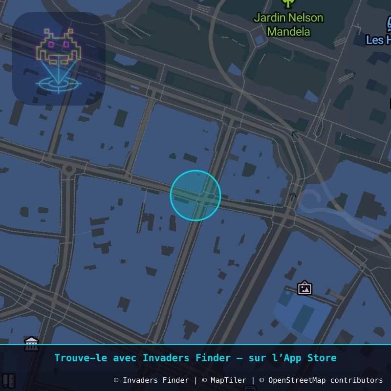 Zone approximative de l'invader PA_313, dans le quartier 1er arrondissement de Paris à Paris. Emplacement exact disponible dans l'app Invaders Finder.